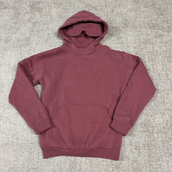 Comfrt Tops - Comfrt Travel Airplane Hoodie Small Mode DND Mauve Pockets Built in Eye Mask